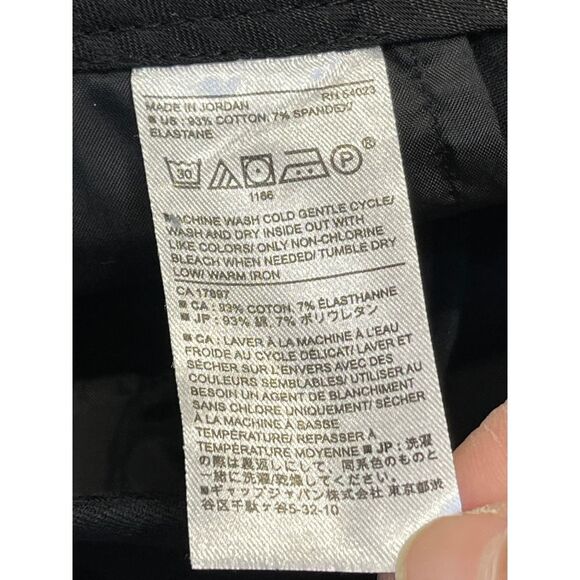 Banana republic womens high rise slim ankle pants sz 00p black stretch trousers - Picture 11 of 12